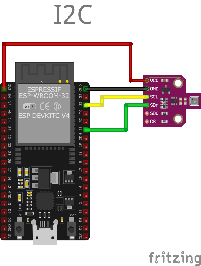 Подключение BME680 к ESP32