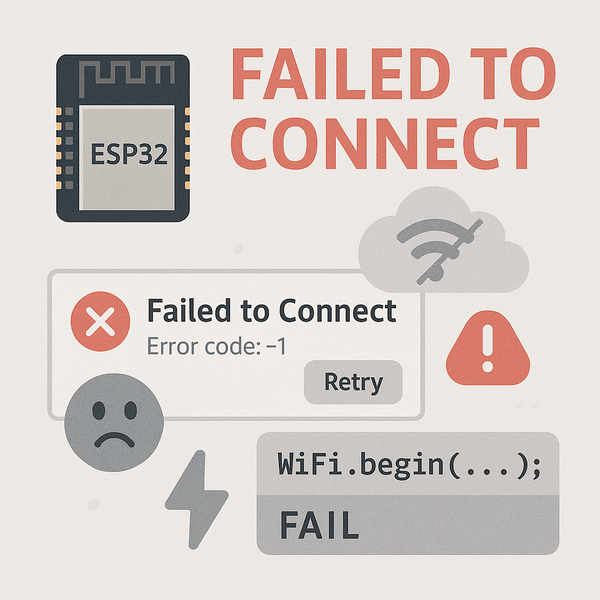 Изображение: ошибка подключения WiFi ESP32