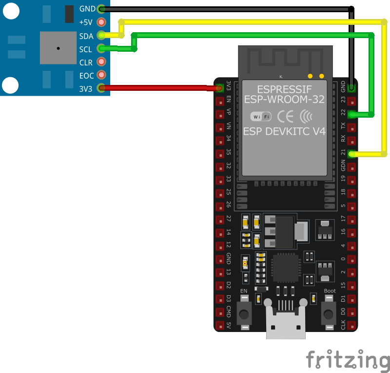 BMP085 Wiring with ESP32