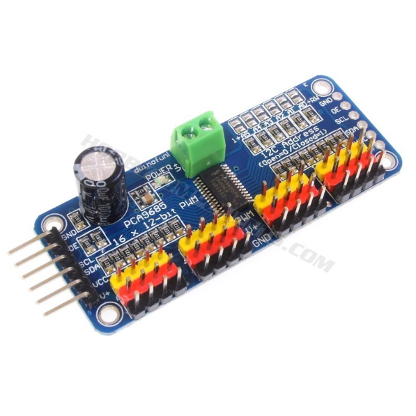 PCA9685 16-канальный 12-битный ШИМ-контроллер / Сервопривод