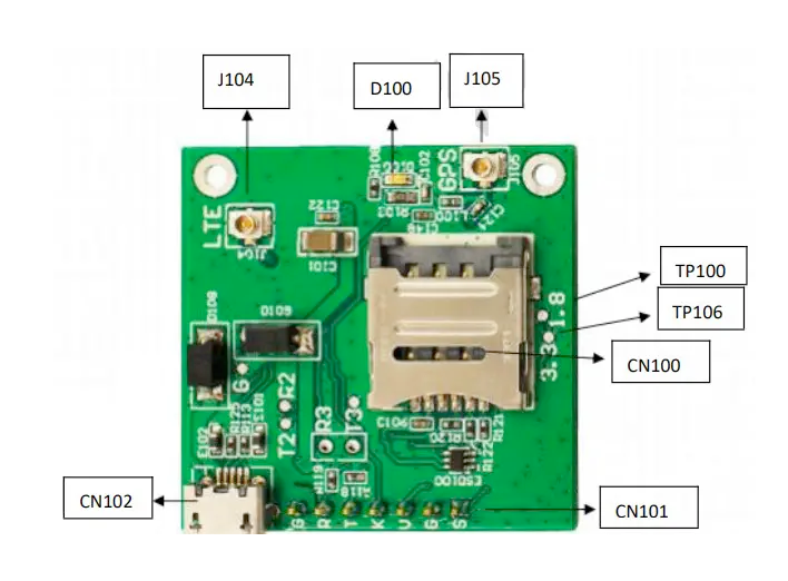 Распиновка SIM7080G